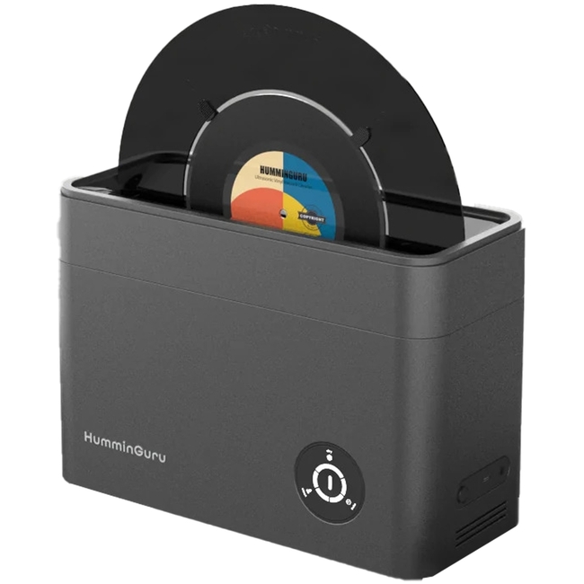 HumminGuru Ultrasonic Vinyl Record Cleaner - Bundle με 7" + 10" adapter