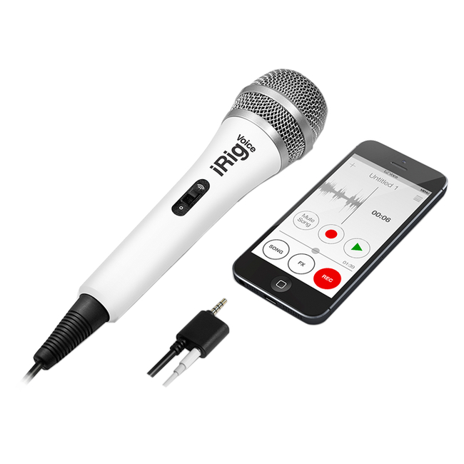 IK Multimedia iRig Voice White - Δυναμικό χειρός