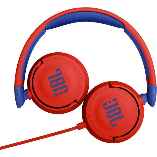 JBL JR310 Red On-Ear Headphones for Kids, Universal, Safe Listening