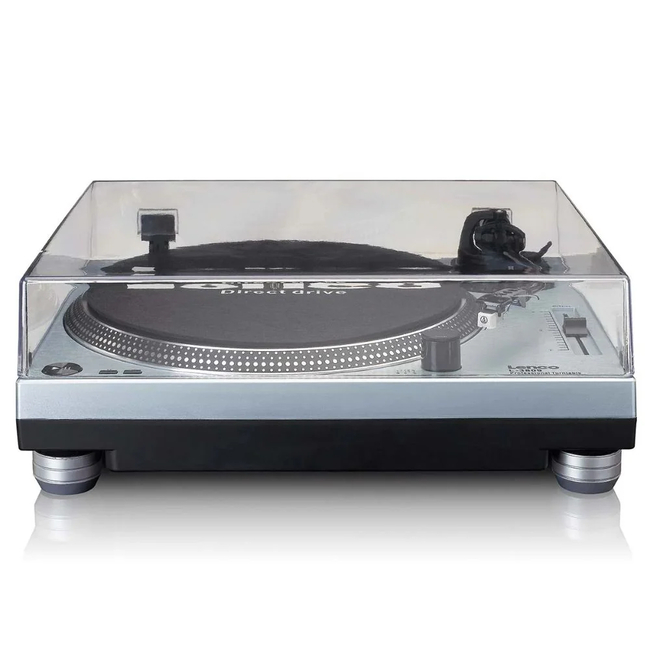 Lenco Direct Drive Turntable L-3809 Metallic