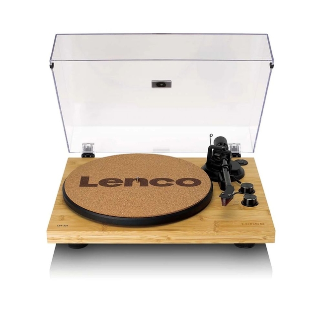 Lenco Turntable LBT-335 Bamboo - Με προενισχυτη και Bluetooth