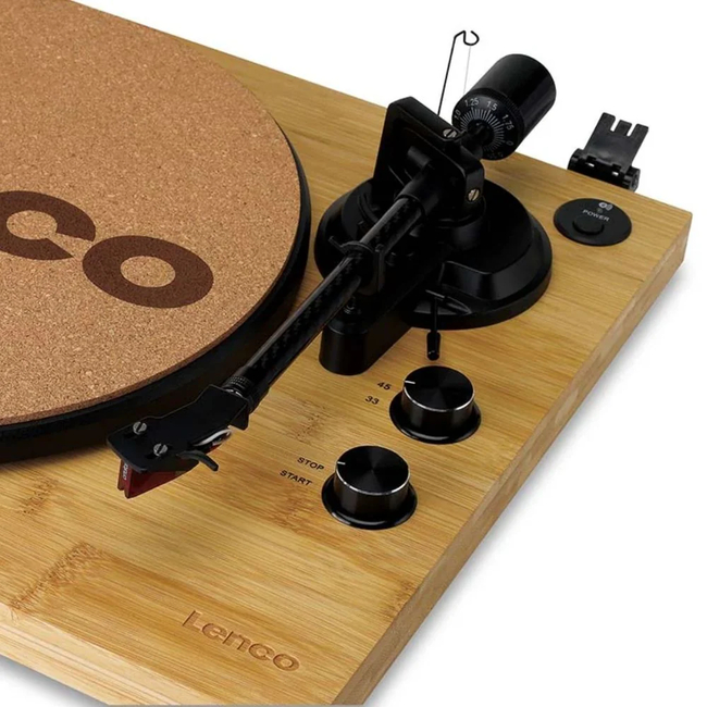 Lenco Turntable LBT-335 Bamboo - Με προενισχυτη και Bluetooth