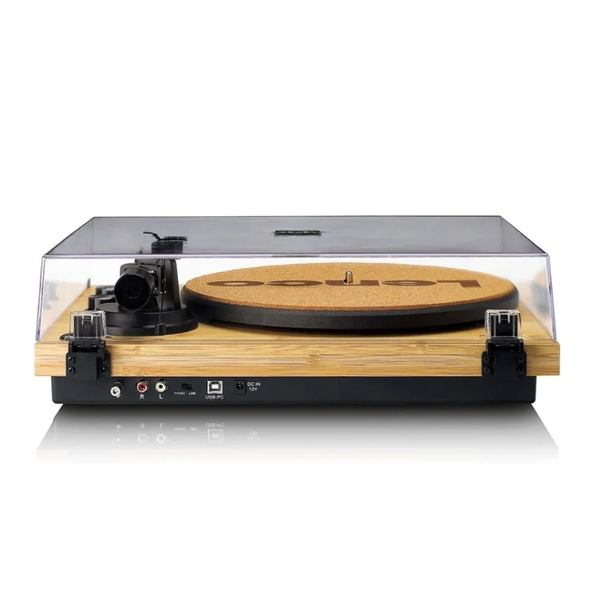 Lenco Turntable LBT-335 Bamboo - Με προενισχυτη και Bluetooth