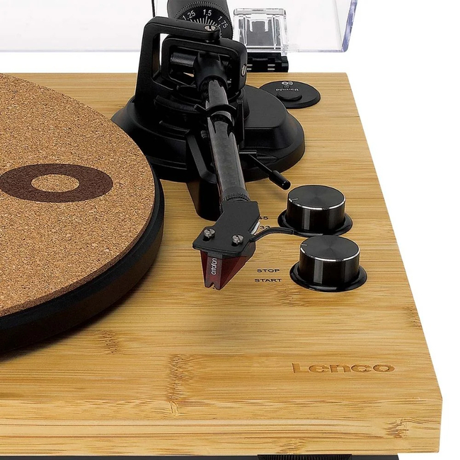 Lenco Turntable LBT-335 Bamboo - Με προενισχυτη και Bluetooth