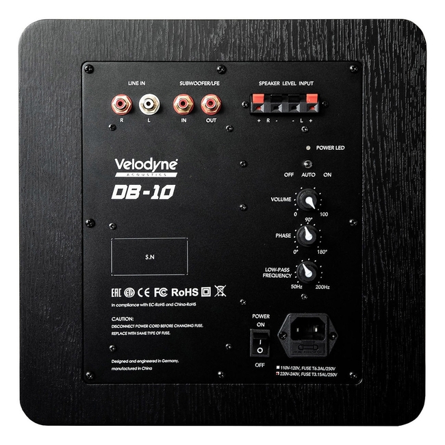 Velodyne DB-10 Black
