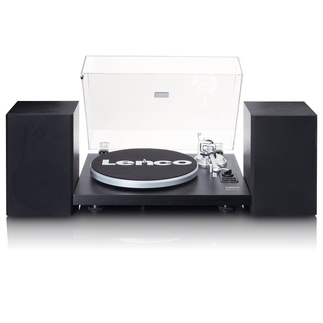 Lenco LS-500 Black Bluetooth πικάπ με Ηχεία - ενισχυτή  2x30 watt. - Belt Drive     - - με Εγγύηση Ελληνικής Αντιπροσωπείας-