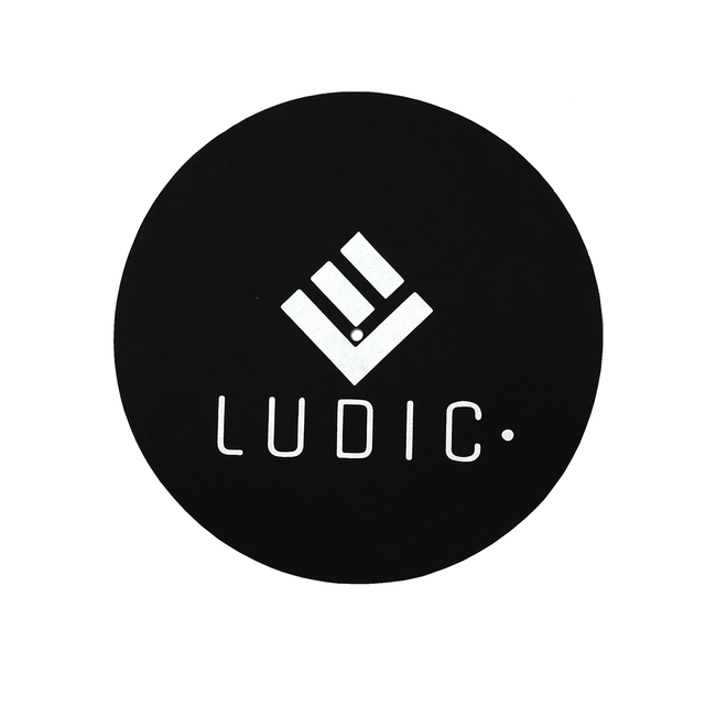 Ludic Anti-static Logo Felt slipmat Black NOstatic