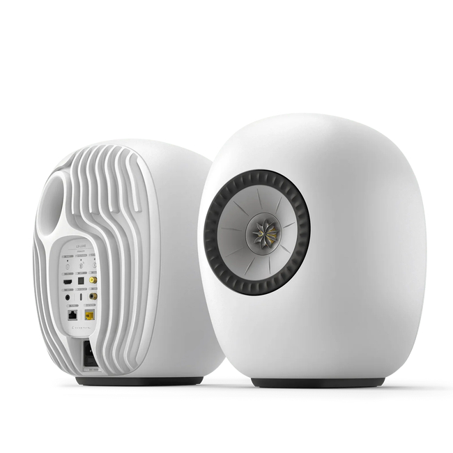 KEF LS LUXE Wireless HiFi Speakers - Mineral White (Ζεύγος)