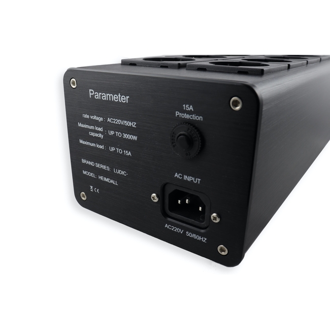 Ludic Heimdall Netfilter G30 Black  - φίλτρο, 8 πρίζες, καταστολέας υπερτάσεων