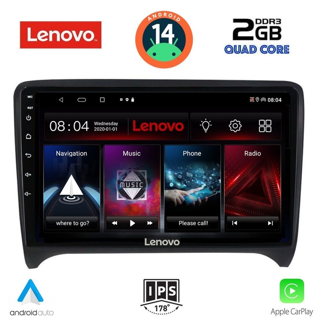 LENOVO LVD 2009_CPA (9inc) MULTIMEDIA TABLET for AUDI TT  mod. 2007-2015