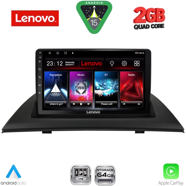 LENOVO LVD 2058_CPA (9inc) MULTIMEDIA TABLET for BMW X3 (E83) mod. 2003-2010