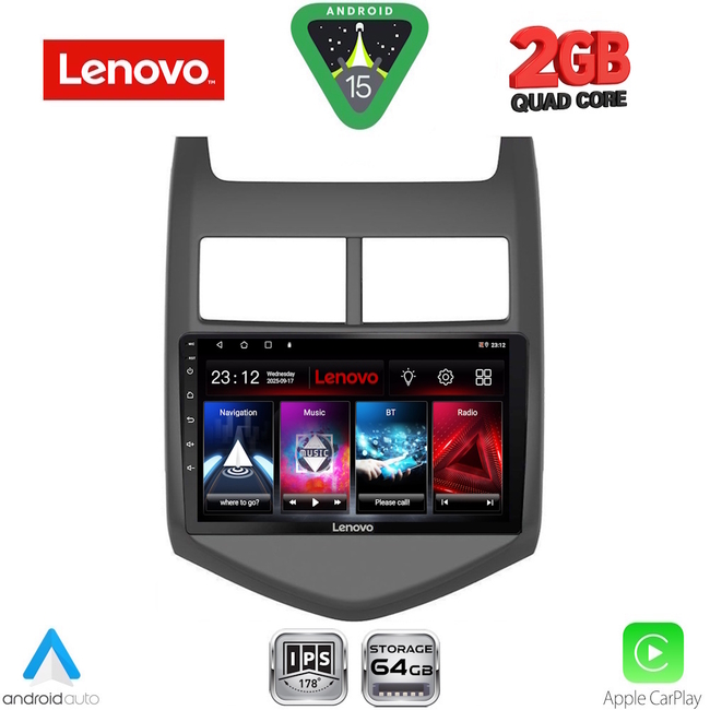 LENOVO LVD 2074_CPA (9inc) MULTIMEDIA TABLET for CHEVROLET AVEO mod. 2011-2014