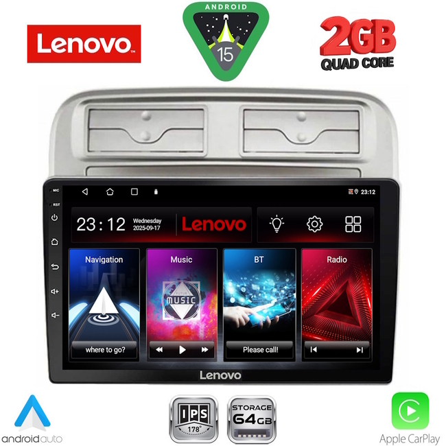 LENOVO LVD 2128_CPA (9inc) MULTIMEDIA TABLET for FIAT GRANDE PUNTO mod. 2005-2012