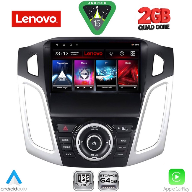LENOVO LVD 2157_CPA (9inc) MULTIMEDIA TABLET for FORD FOCUS mod. 2011-2018