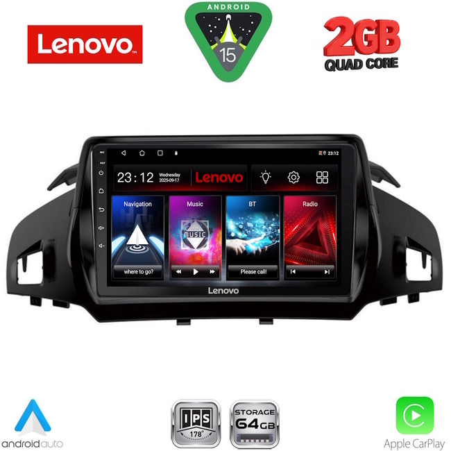 LENOVO LVD 2160_CPA (9inc) MULTIMEDIA TABLET for FORD KUGA mod. 2013-2019 – CMAX mod. 2011>