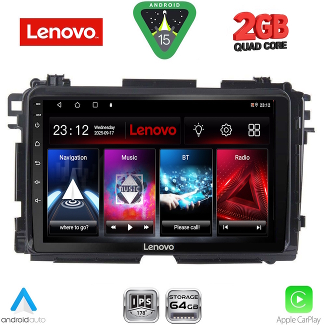 LENOVO LVD 2201_CPA (9inc) MULTIMEDIA TABLET for HONDA HRV mod. 2015-2021