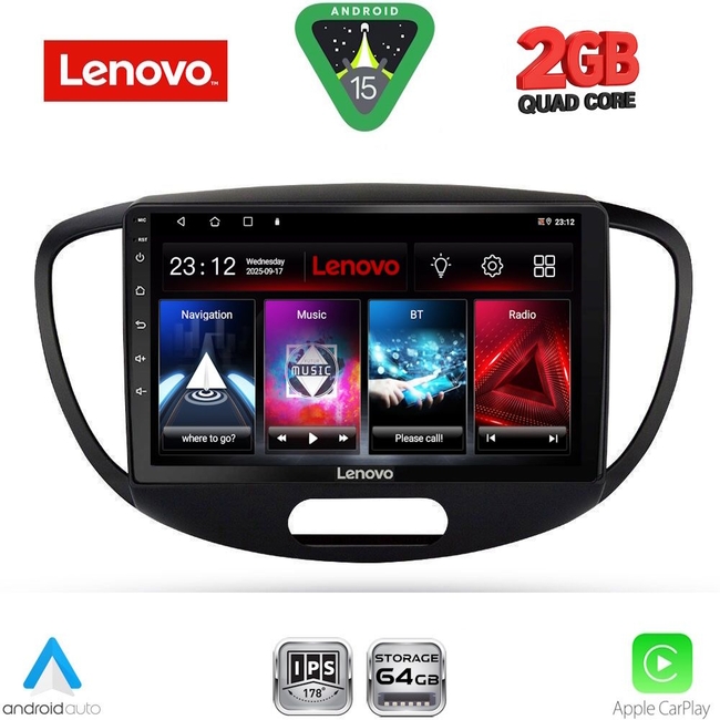 LENOVO LVD 2223_CPA (9inc) MULTIMEDIA TABLET for HYUNDAI i10 mod. 2008-2013