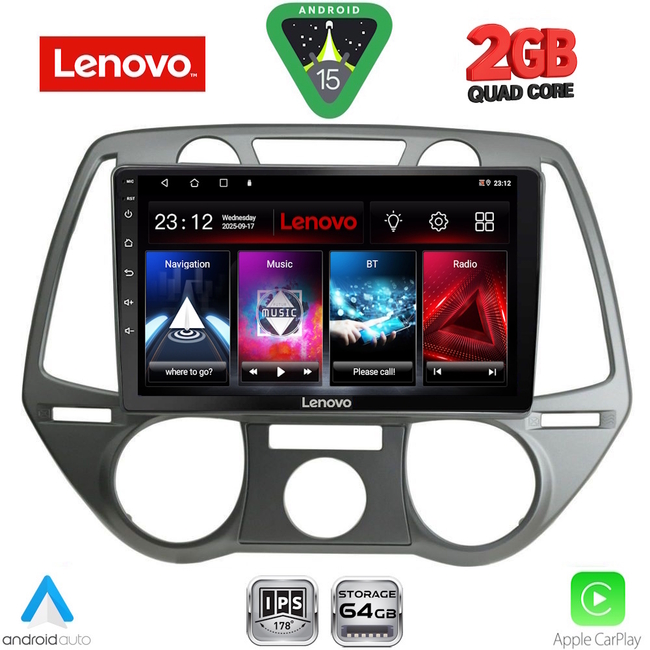 LENOVO LVD 2228_CPA A/C (9inc) MULTIMEDIA TABLET for HYUNDAI i20 mod. 2008-2012