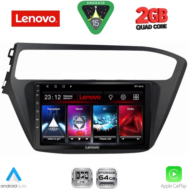 LENOVO LVD 2230_CPA (9inc) MULTIMEDIA TABLET for HYUNDAI i20 mod. 2018-2021