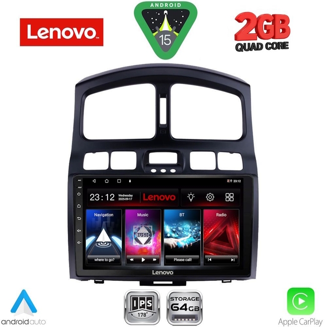 LENOVO LVD 2236_CPA (9inc) MULTIMEDIA TABLET for HYUNDAI SANTA FE  mod. 2003-2006