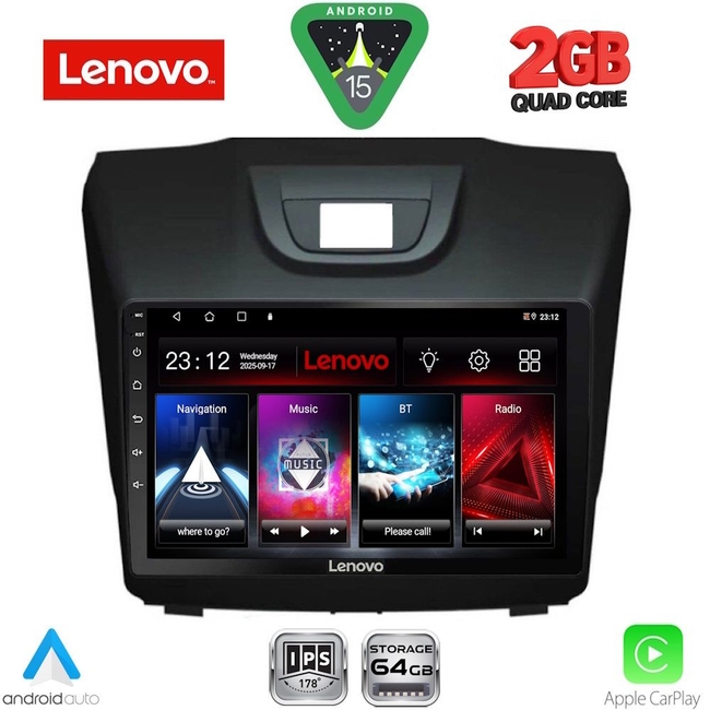 LENOVO LVD 2255_CPA (9inc) MULTIMEDIA TABLET for ISUZU DMAX mod. 2012-2020