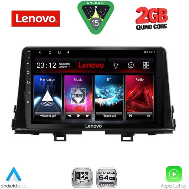 LENOVO LVD 2310_CPA (9inc) MULTIMEDIA TABLET for KIA PICANTO mod. 2021-2026
