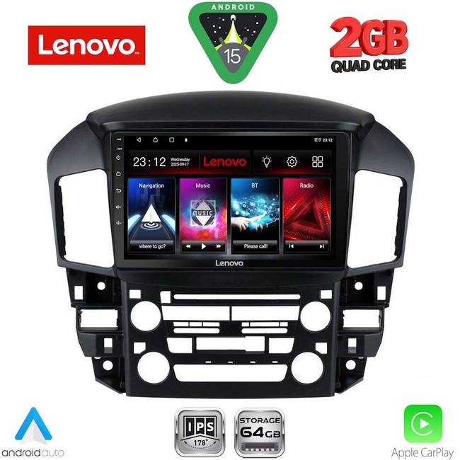 LENOVO LVD 2344_CPA (9inc) MULTIMEDIA TABLET for LEXUS RX 300 mod. 1998-2003