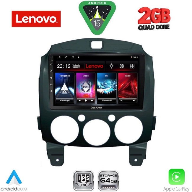 LENOVO LVD 2361_CPA (9inc) MULTIMEDIA TABLET for MAZDA 2 mod. 2007-2014