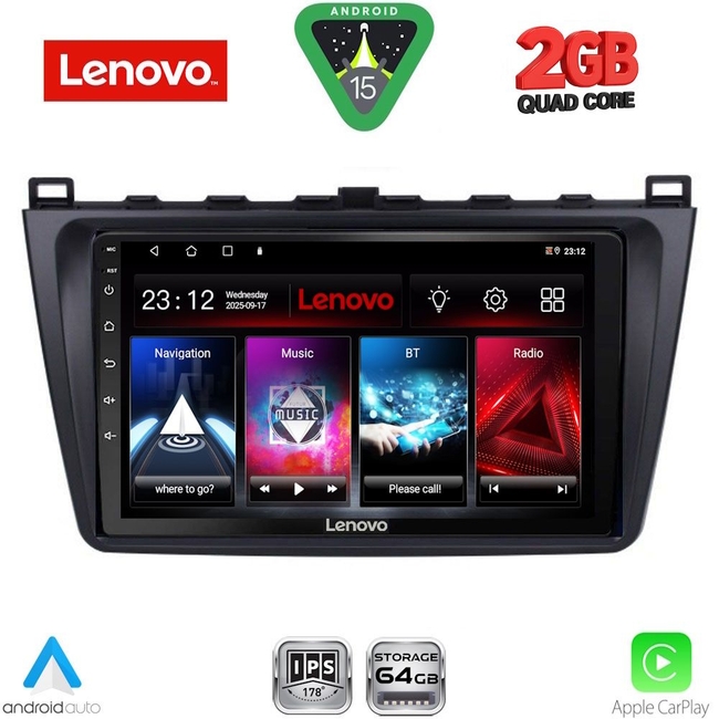 LENOVO LVD 2377_CPA (9inc) MULTIMEDIA TABLET for MAZDA 6 mod. 2008-2012