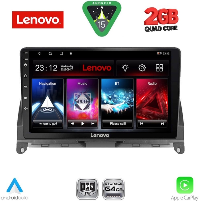 LENOVO LVD 2405_CPA (9inc) MULTIMEDIA TABLET for MERCEDES C (W204) mod. 2007-2011