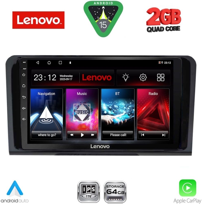 LENOVO LVD 2414_CPA (9inc) MULTIMEDIA TABLET for MERCEDES ML (W164) – GL (X164) mod. 2005-2011