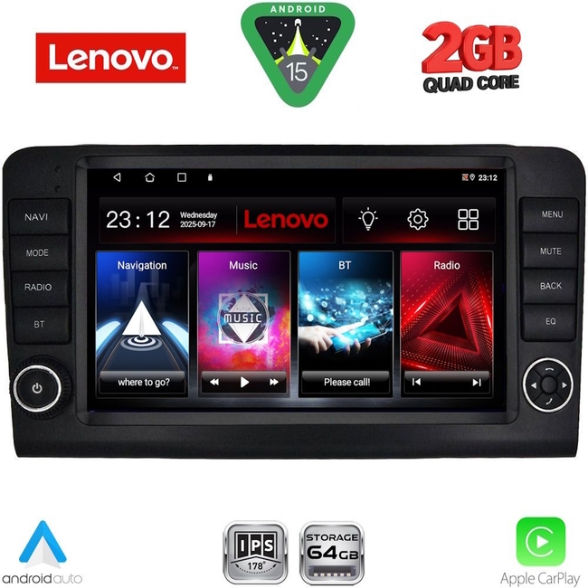 LENOVO LVD 2416_CPA (9inc) MULTIMEDIA TABLET for MERCEDES ML (W164) – GL (X164) mod. 2005-2011