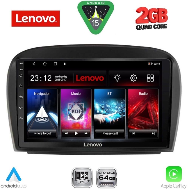 LENOVO LVD 2427_CPA (9inc) MULTIMEDIA TABLET for MERCEDES SL (R230) FACELIFT mod. 2006-2012