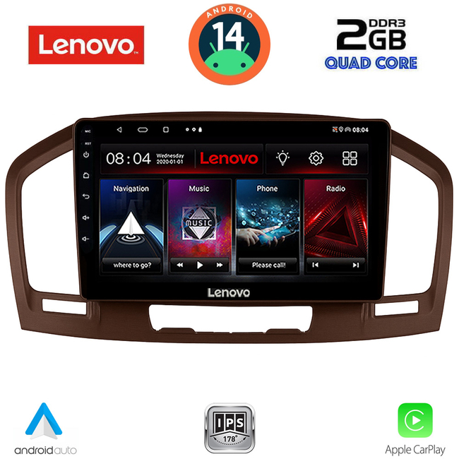LENOVO LVD 2491BR_CPA (9inc) MULTIMEDIA TABLET for OPEL INSIGNIA  mod. 2008-2013 (BROWN)