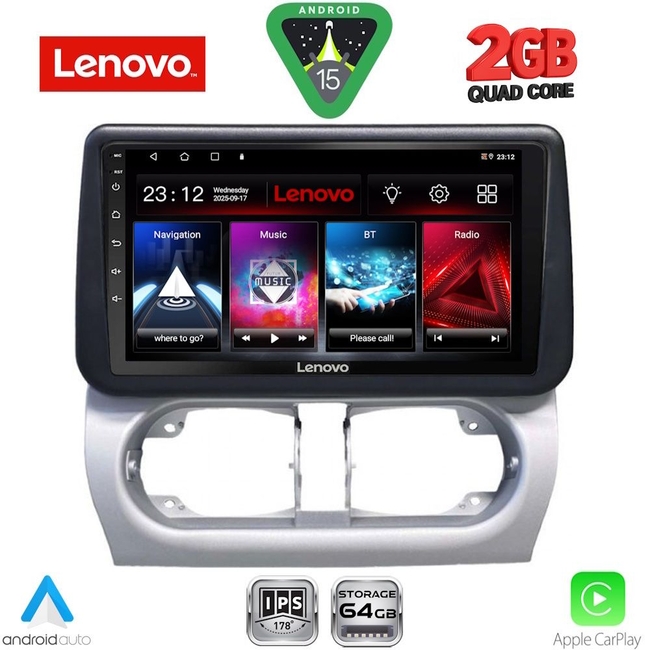 LENOVO LVD 2500_CPA (9inc) MULTIMEDIA TABLET for OPEL CORSA C mod 2000-2006 - TIGRA mod. 2004-2009