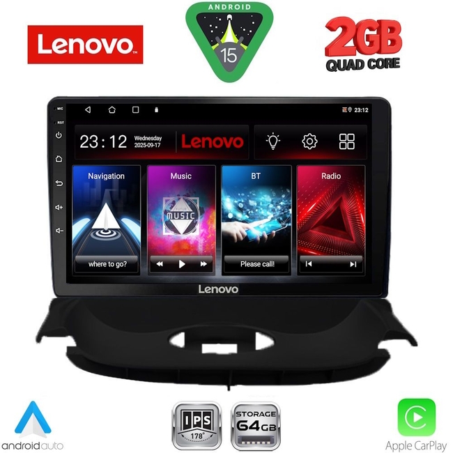 LENOVO LVD 2505_CPA (9inc) MULTIMEDIA TABLET for PEUGEOT 206 mod. 1998-2006