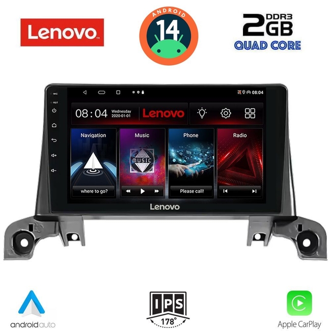 LENOVO LVD 2519_GPS (9inc) MULTIMEDIA TABLET for PEUGEOT 3008 - 5008 mod. 2016&gt;