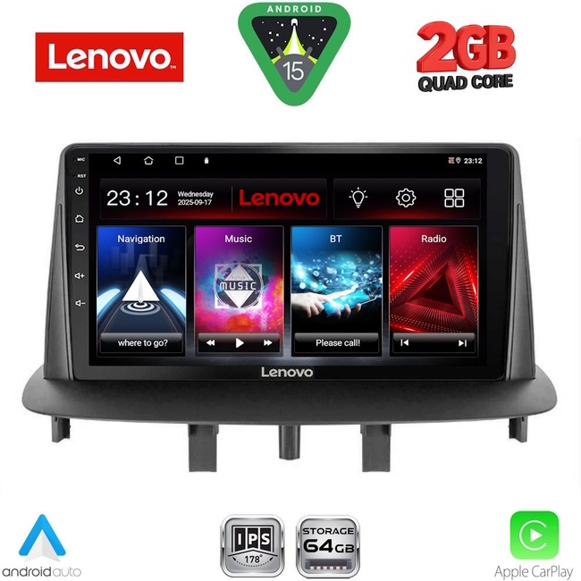 LENOVO LVD 2556_CPA (9inc) MULTIMEDIA TABLET for RENAULT MEGANE 3 mod. 2009-2016