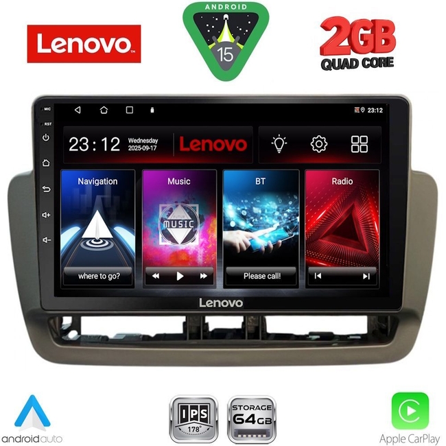 LENOVO LVD 2572_CPA (9inc) MULTIMEDIA TABLET for SEAT IBIZA mod. 2012-2015