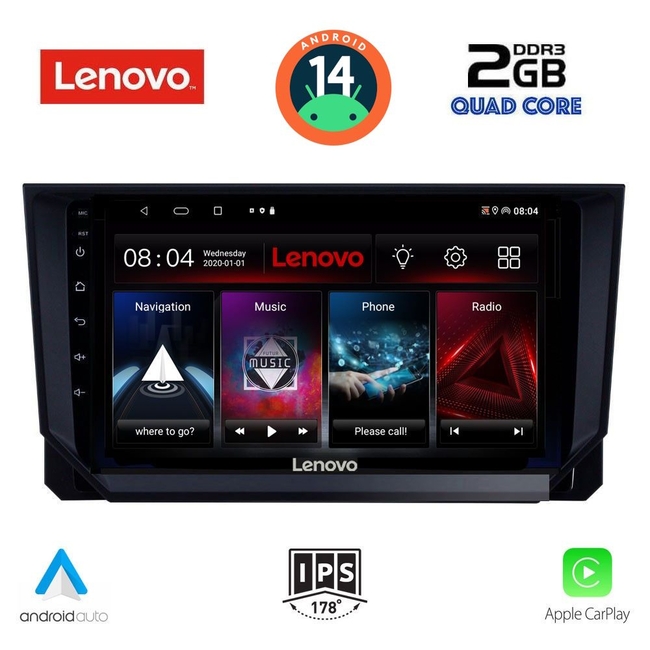 LENOVO LVD 2573_CPA (9inc) MULTIMEDIA TABLET for SEAT ARONA - IBIZA mod. 2018&gt;