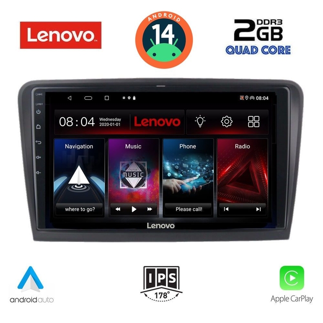 LENOVO LVD 2601_CPA (9inc) MULTIMEDIA TABLET for  SKODA RAPID  mod. 2012&gt;