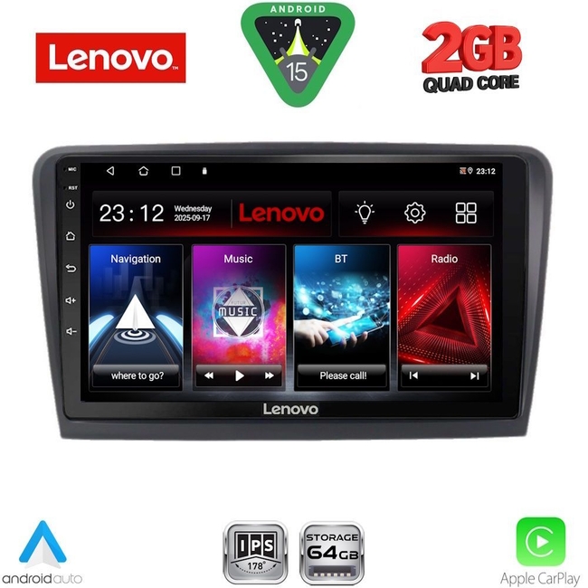 LENOVO LVD 2601_CPA (9inc) MULTIMEDIA TABLET for  SKODA RAPID  mod. 2012>