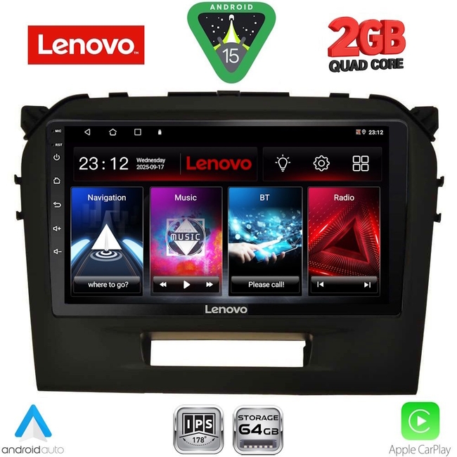 LENOVO LVD 2697_CPA (9inc) MULTIMEDIA TABLET for SUZUKI VITARA mod. 2016-2023