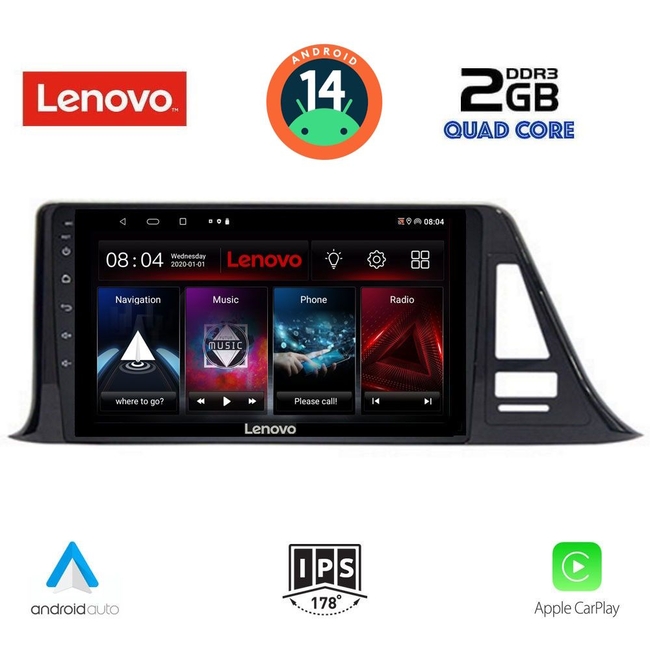 LENOVO LVD 2709_CPA (9inc) MULTIMEDIA TABLET for TOYOTA CH-R mod. 2017&gt;