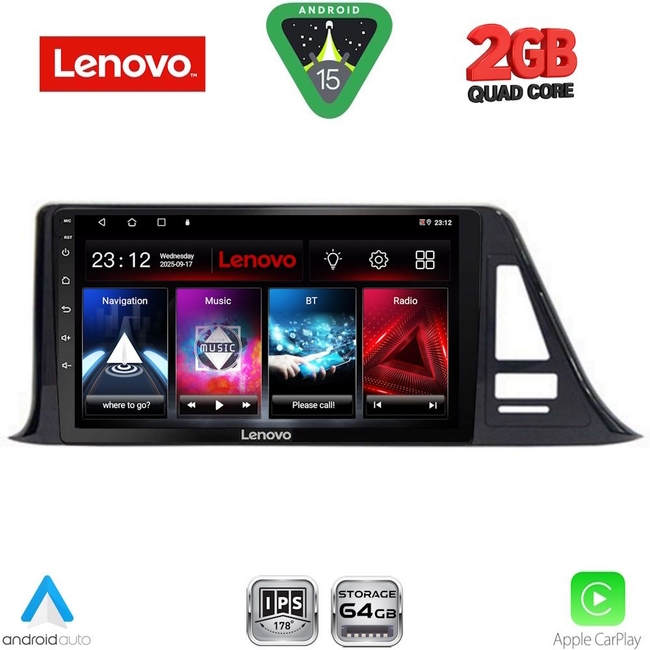 LENOVO LVD 2709_CPA (9inc) MULTIMEDIA TABLET for TOYOTA CH-R mod. 2017>