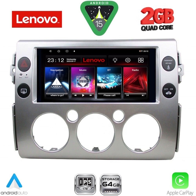 LENOVO LVD 2717_CPA (9inc) MULTIMEDIA TABLET for TOYOTA FJ CRUISER mod. 2007-2013