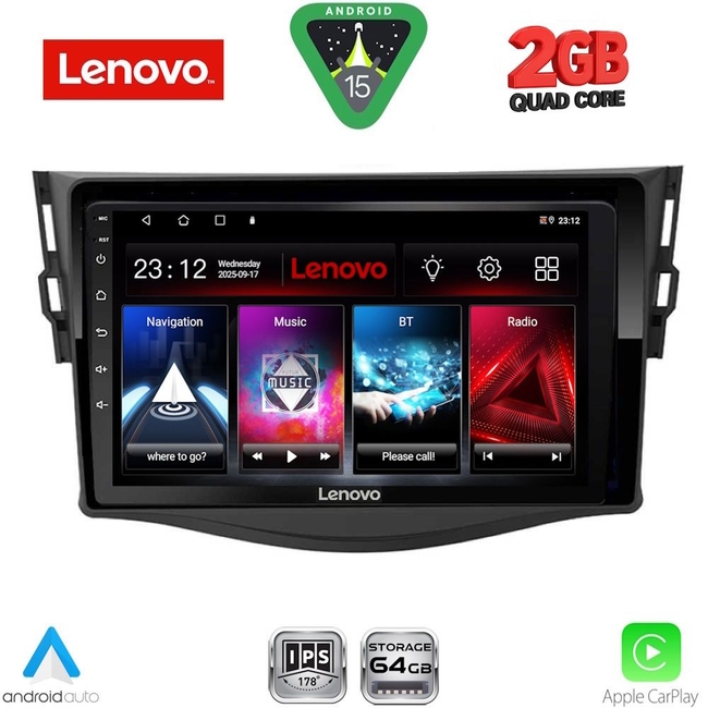 LENOVO LVD 2731_CPA (9inc) MULTIMEDIA TABLET for TOYOTA RAV 4 mod. 2006-2012