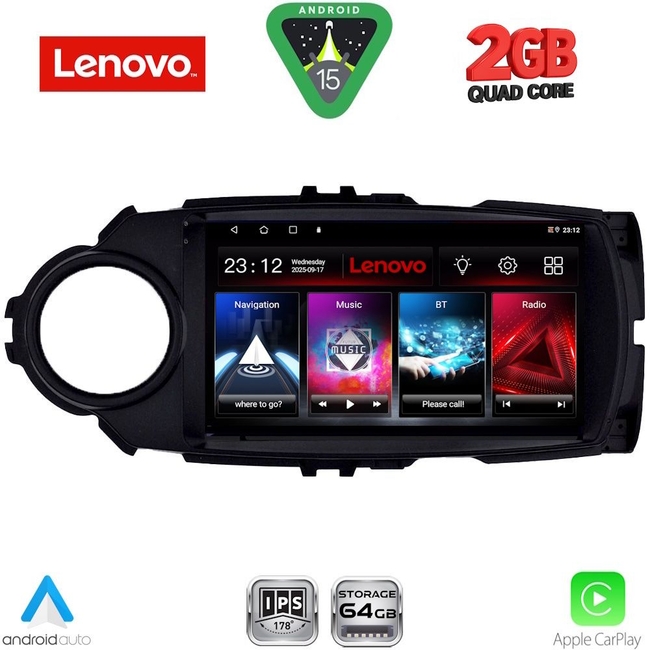 LENOVO LVD 2737FL_CPA (9inc) MULTIMEDIA TABLET for TOYOTA YARIS mod. 2015-2020