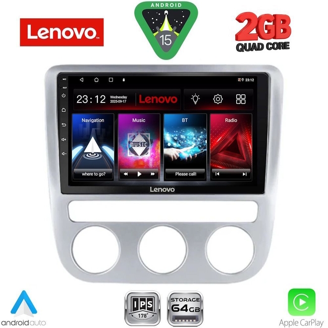 LENOVO LVD 2752_CPA CLIMA (9inc) MULTIMEDIA TABLET for VW EOS mod. 2006> - SCIROCCO mod. 2008-2010