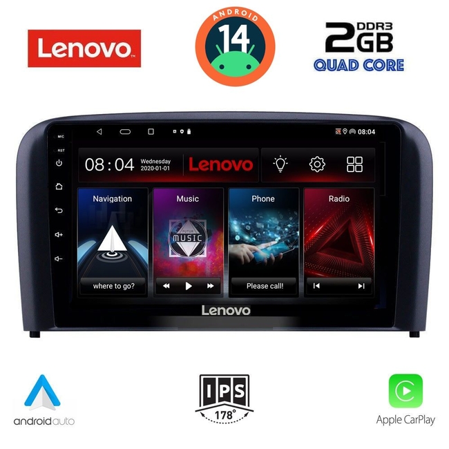 LENOVO LVD 2786_CPA (9inc) MULTIMEDIA TABLET for VOLVO S80 mod. 1999-2006